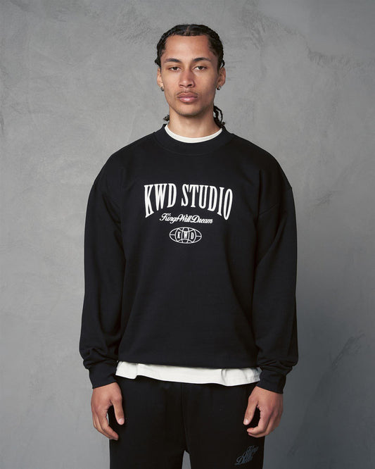Studio Studios Crew Sweat Black