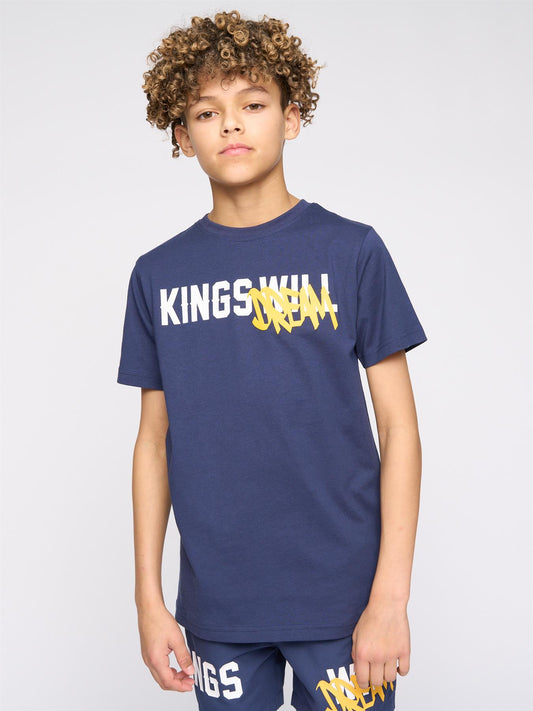 Kids Tagged T-Shirt Navy
