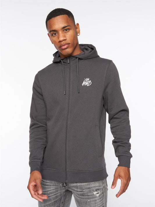 Coby Zip Thru Hoody Asphalt