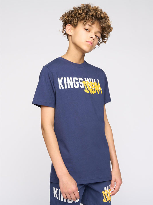 Kids Tagged T-Shirt Navy