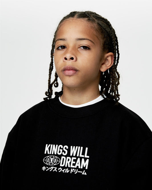 Kids Studio Title Crew Sweat Black