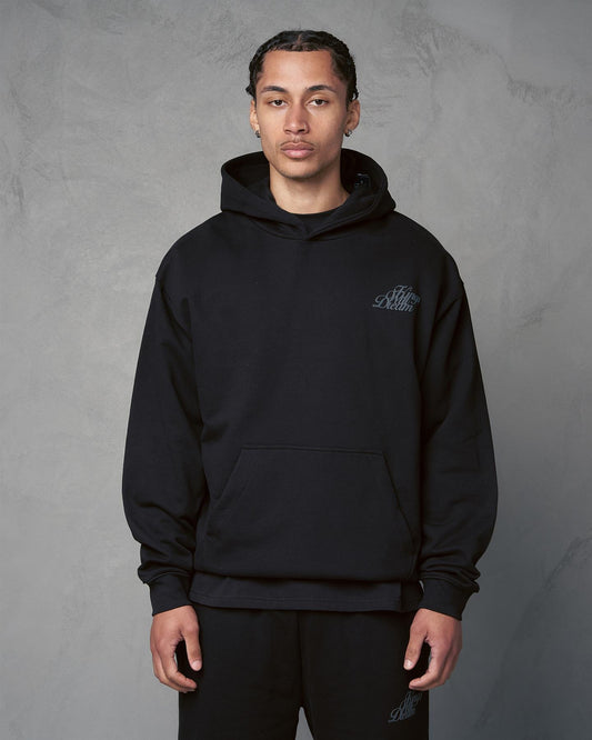 Studio Scripted Hoodie Black