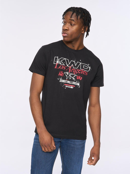 Mapped T-Shirt Black