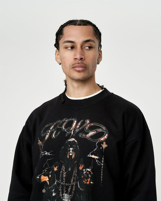 Studio Dogs of Sin Crew Sweat Black
