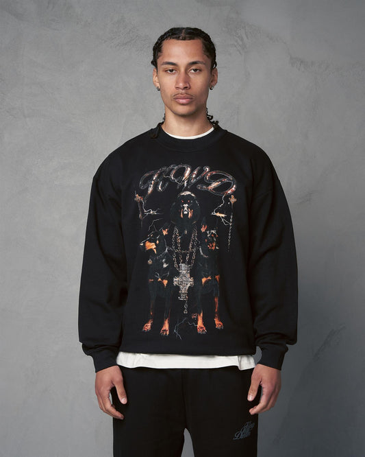 Studio Dogs of Sin Crew Sweat Black