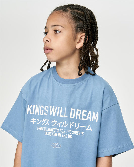 Kids Studio Stacked T-Shirt Blue