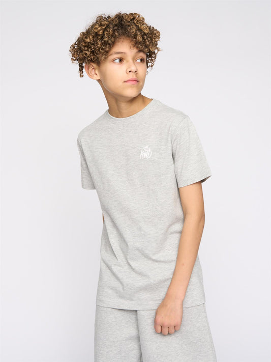 Kids Stanton T-Shirt Grey Marl