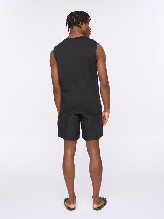 Mapped Tank Top Black
