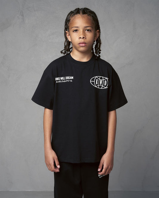 Kids Studio Duo Line T-Shirt Black