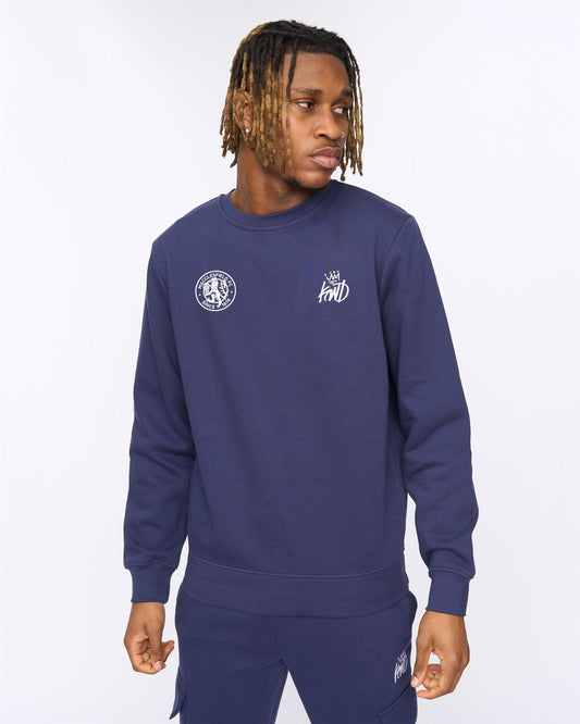 PREORDER Macclesfield FC x KWD Crew Sweat Navy