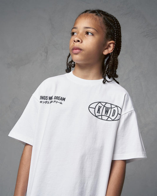 Kids Studio Duo Line T-Shirt Optic White