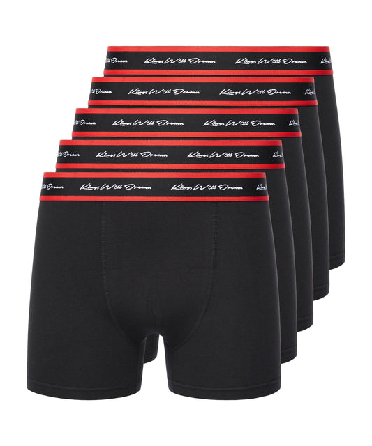 Scriptband Boxers 5pk Black