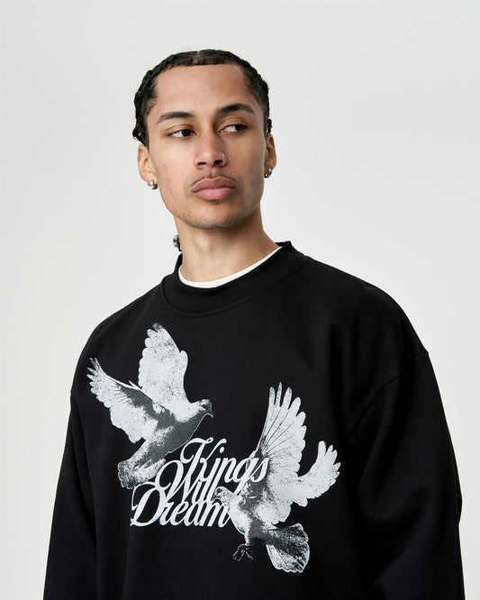 Studio High Flying Doves Crew Sweat Black