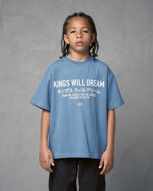 Kids Studio Stacked T-Shirt Blue