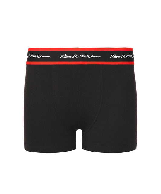 Kids Scriptband Boxers 3pk Black