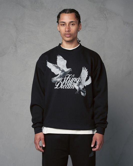 Studio High Flying Doves Crew Sweat Black