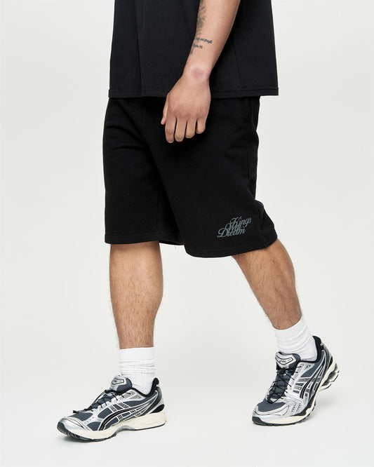 Studio Scripted Jog Shorts Black