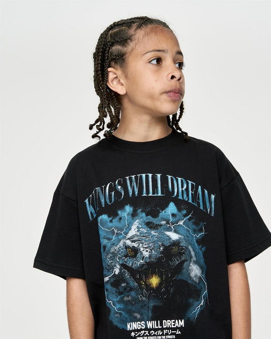 Kids Studio Snake Smile T-Shirt Black