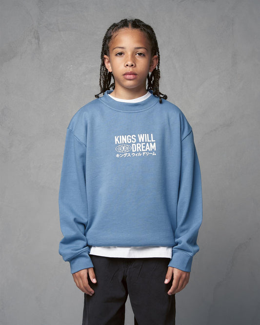 Kids Studio Title Crew Sweat Blue