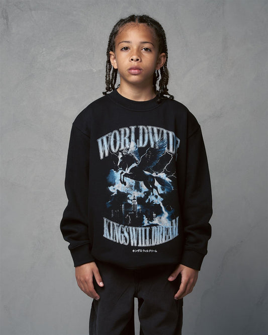 Kids Studio Worldaround Crew Sweat Black