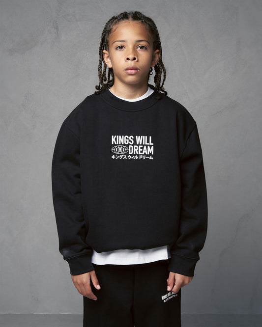 Kids Studio Title Crew Sweat Black