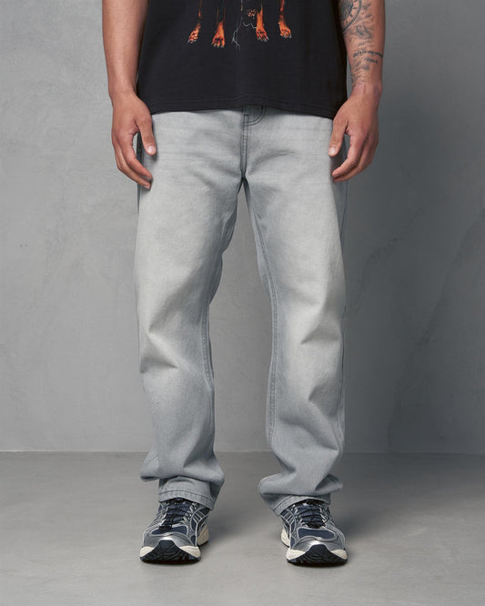 Studio Dee Baggy Jeans Light Grey Wash