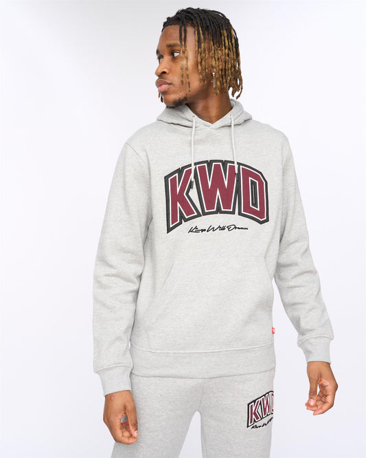 Kingdome Hoodie Grey Marl
