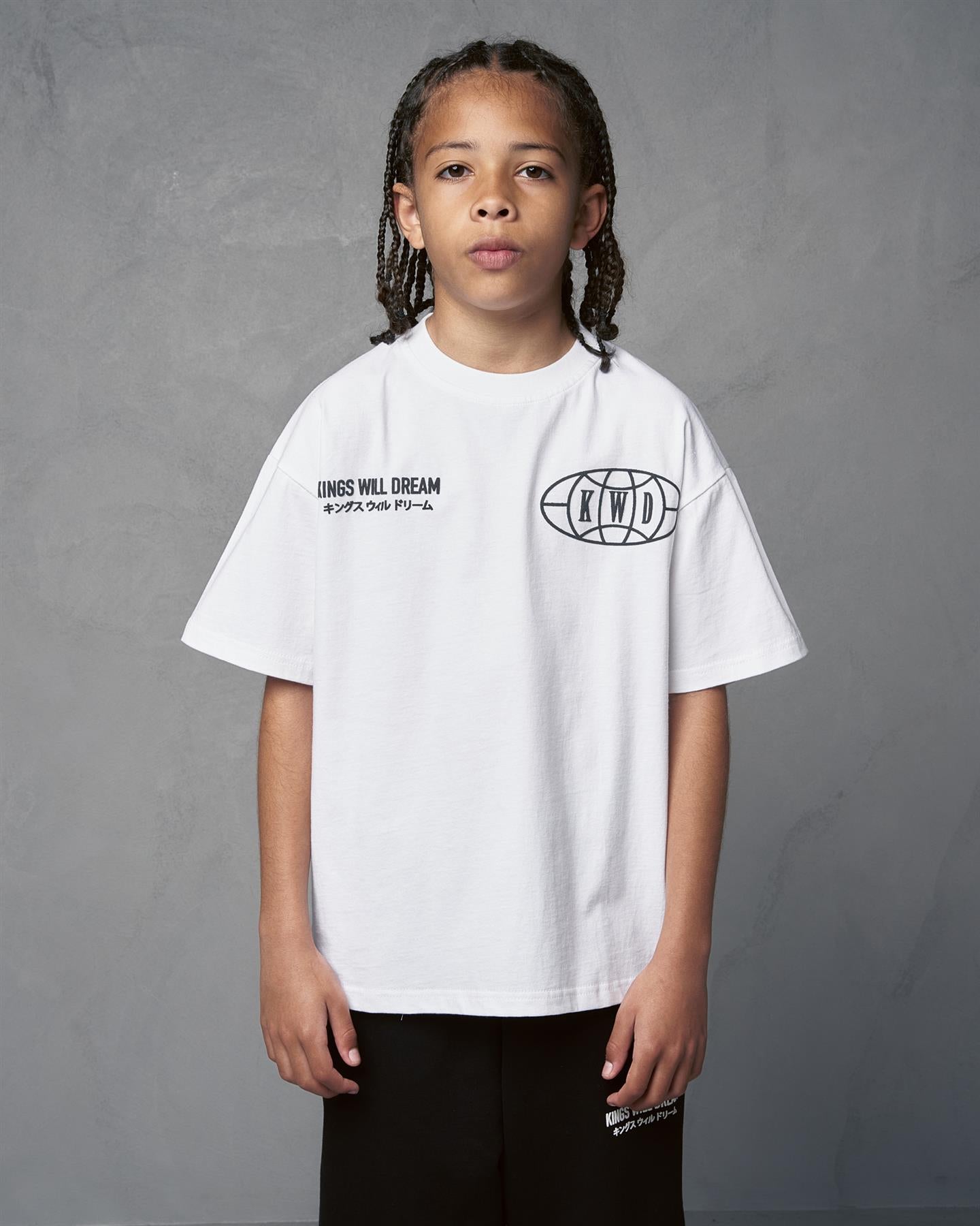 Kids Studio Duo Line T-Shirt Optic White