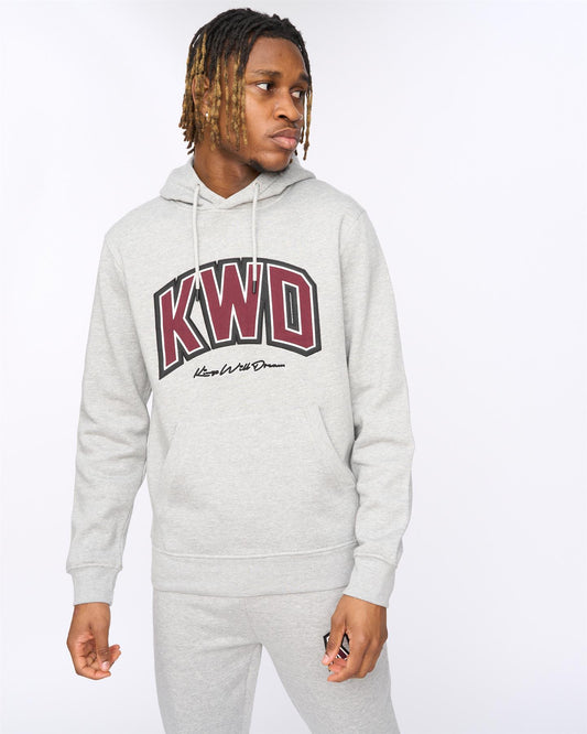 Kingdome Hoodie Grey Marl
