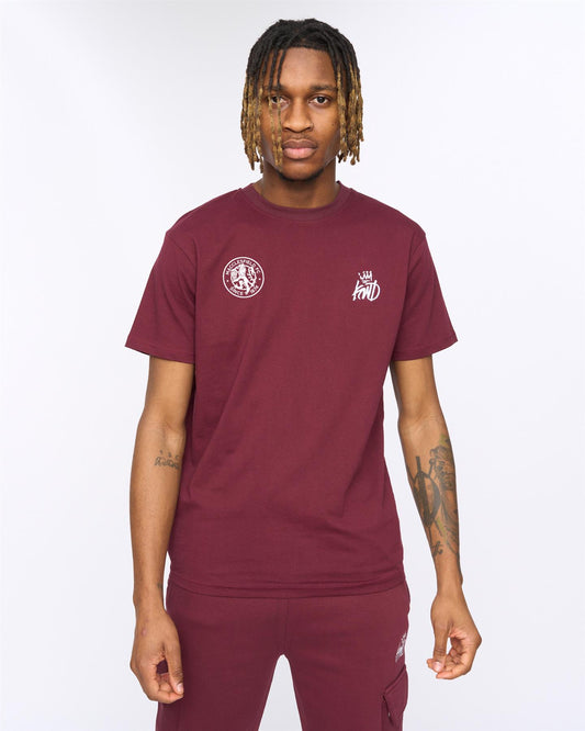 PREORDER Macclesfield FC x KWD T-Shirt Burgundy
