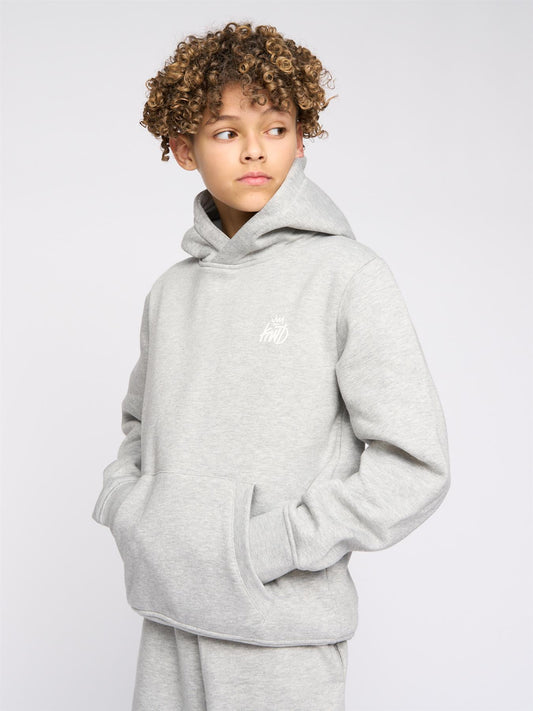 Kids Stanton Hoodie Grey Marl