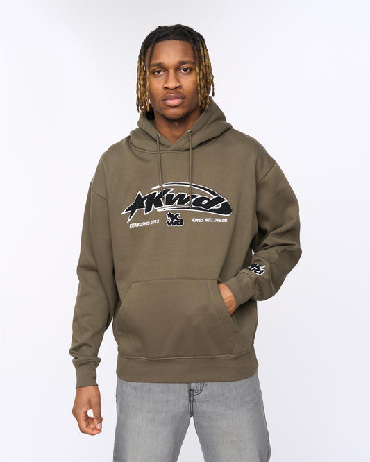Dashed Hoodie Olive
