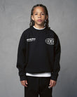 Kids Studio Duo Line Crew Sweat Black