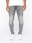 Stalham 2.0 Grey Wash Superslim Denim Jean Grey Wash