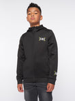 Karson Zip Thru Hood Jet Black