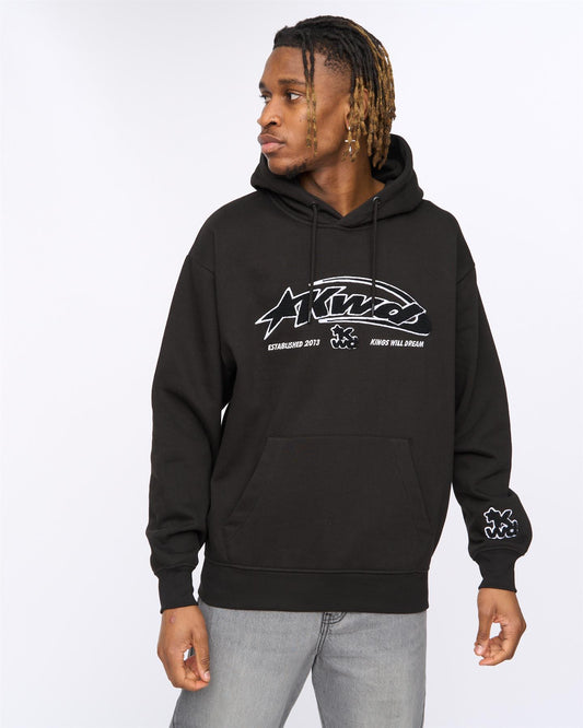 Dashed Hoodie Black