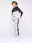 Kids Techy Tracksuit Grey Marl