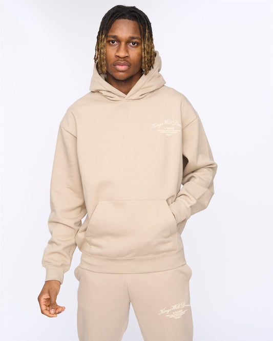 Arch Oversized Hoodie Stone