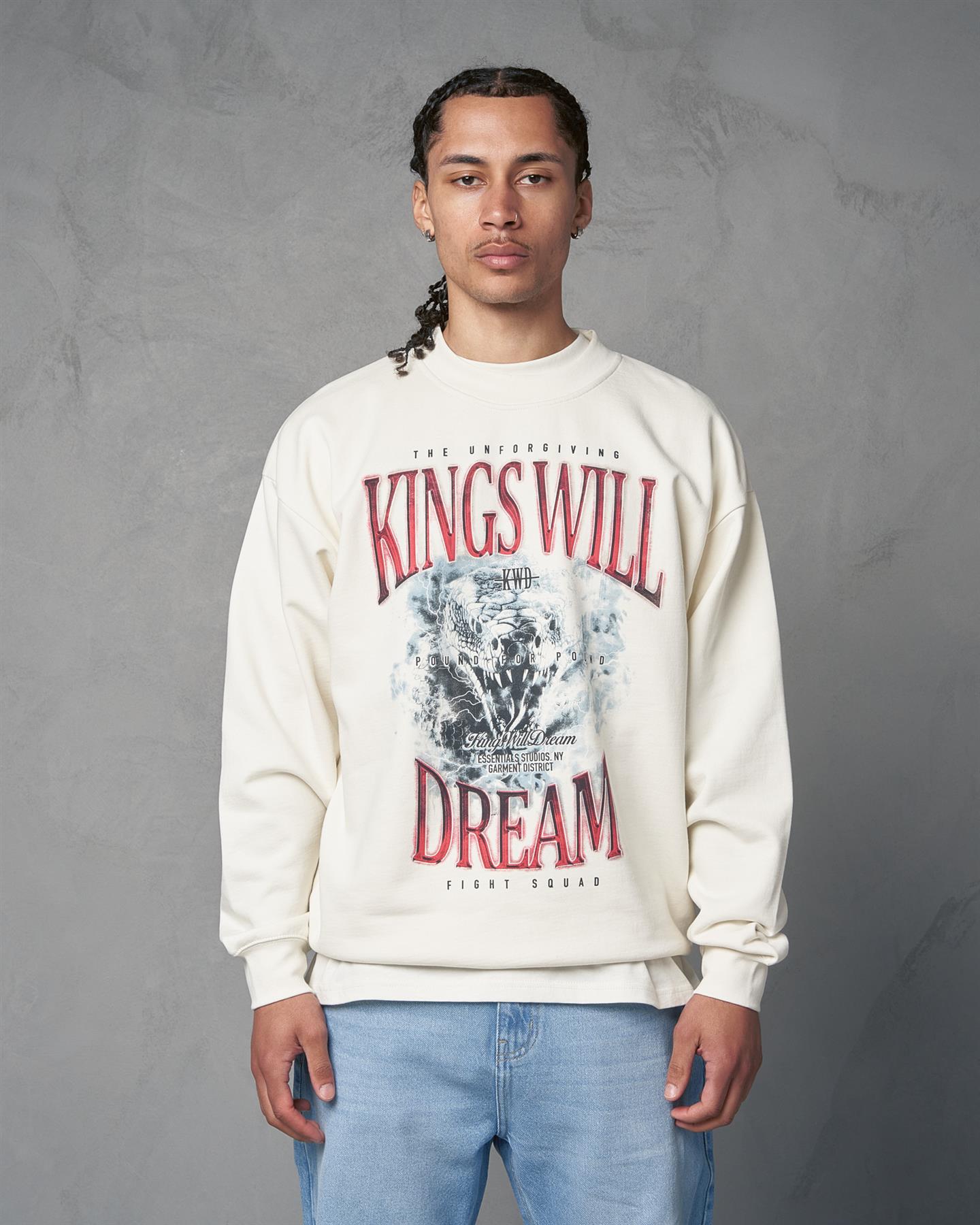 Studio Snake Eyes Crew Sweat White