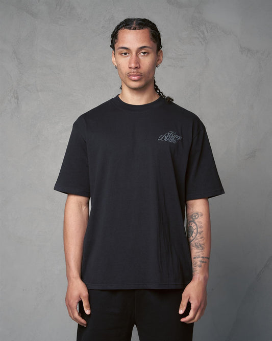 Studio Scripted T-Shirt Black