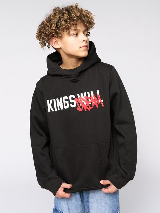 Kids Tagged Hoodie Black