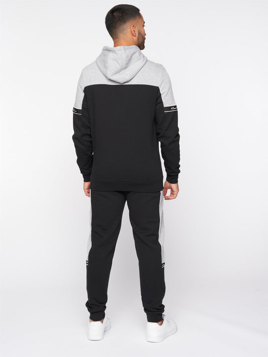 Teso Tracksuit Zip Thru Hoody Black / Grey