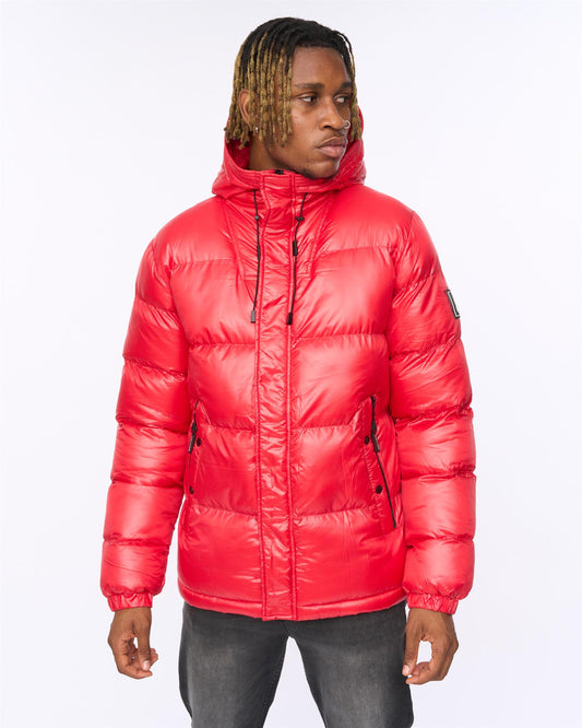 Welcome Puffer Jacket Red