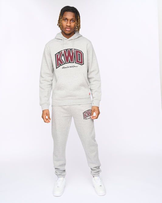 Kingdome Hoodie & Jogger Grey Marl