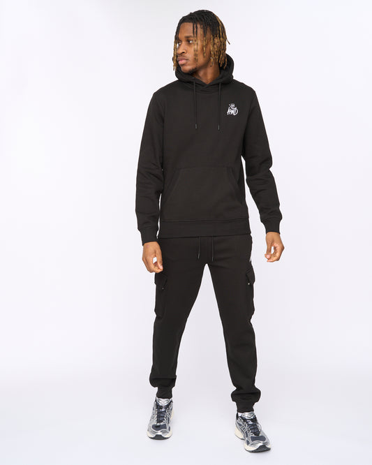 Crosby Hoodie & Cargo Jogger Black