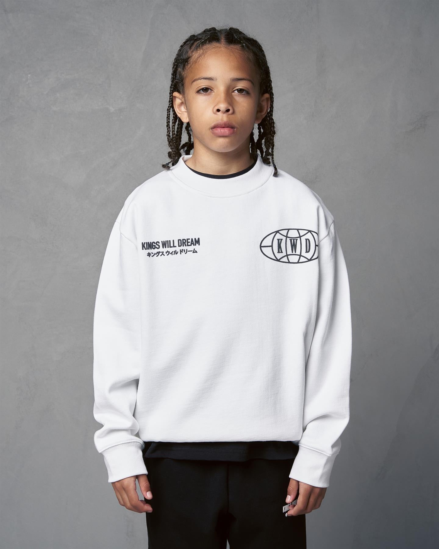 Studio Duo Line Crew Sweat Optic