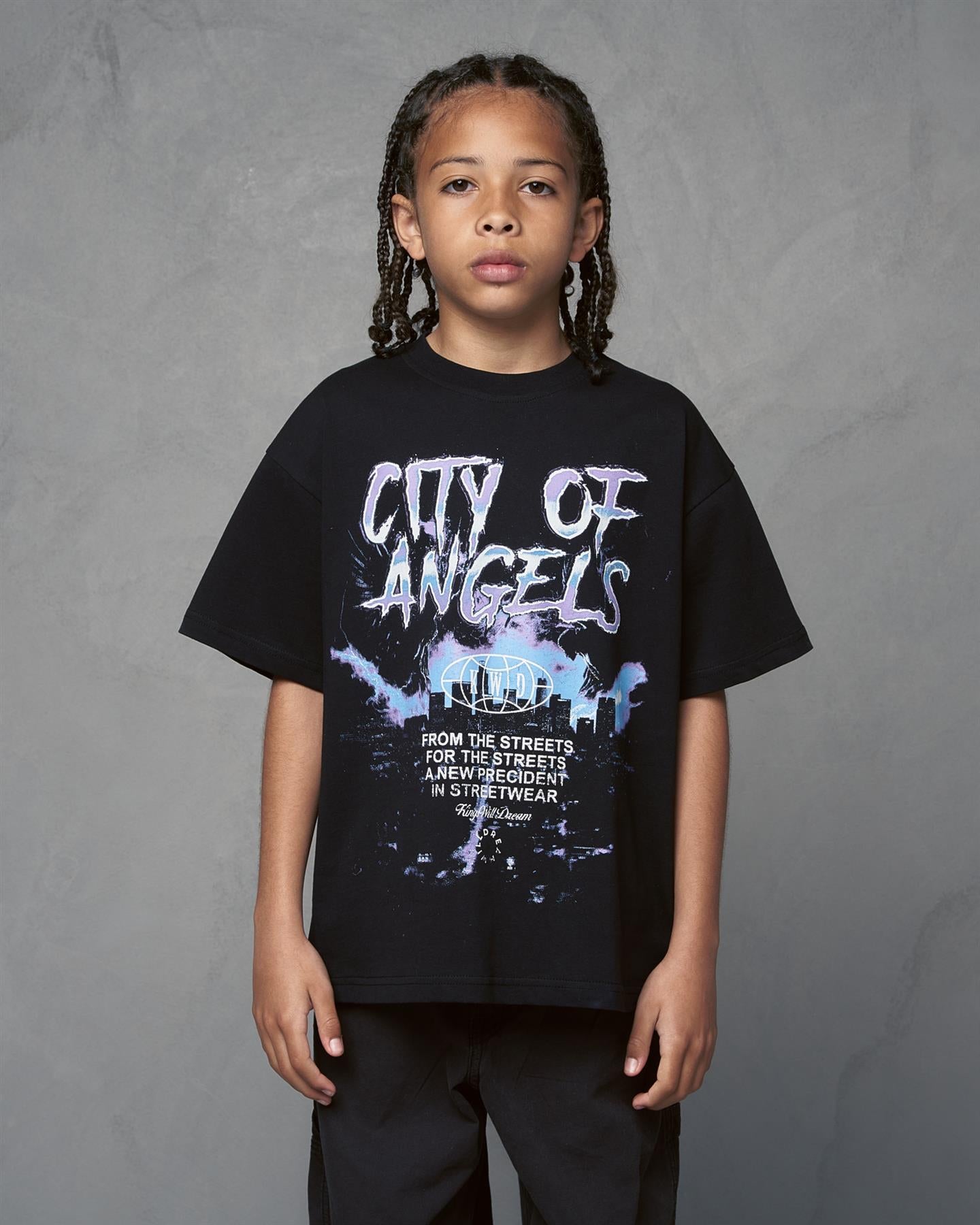 Kids Studio Angel City T-Shirt Black
