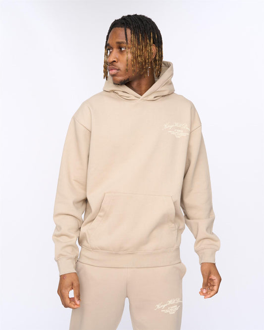 Arch Oversized Hoodie Stone