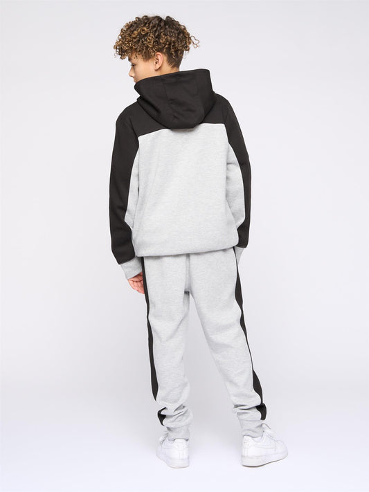 Kids Techy Tracksuit Grey Marl